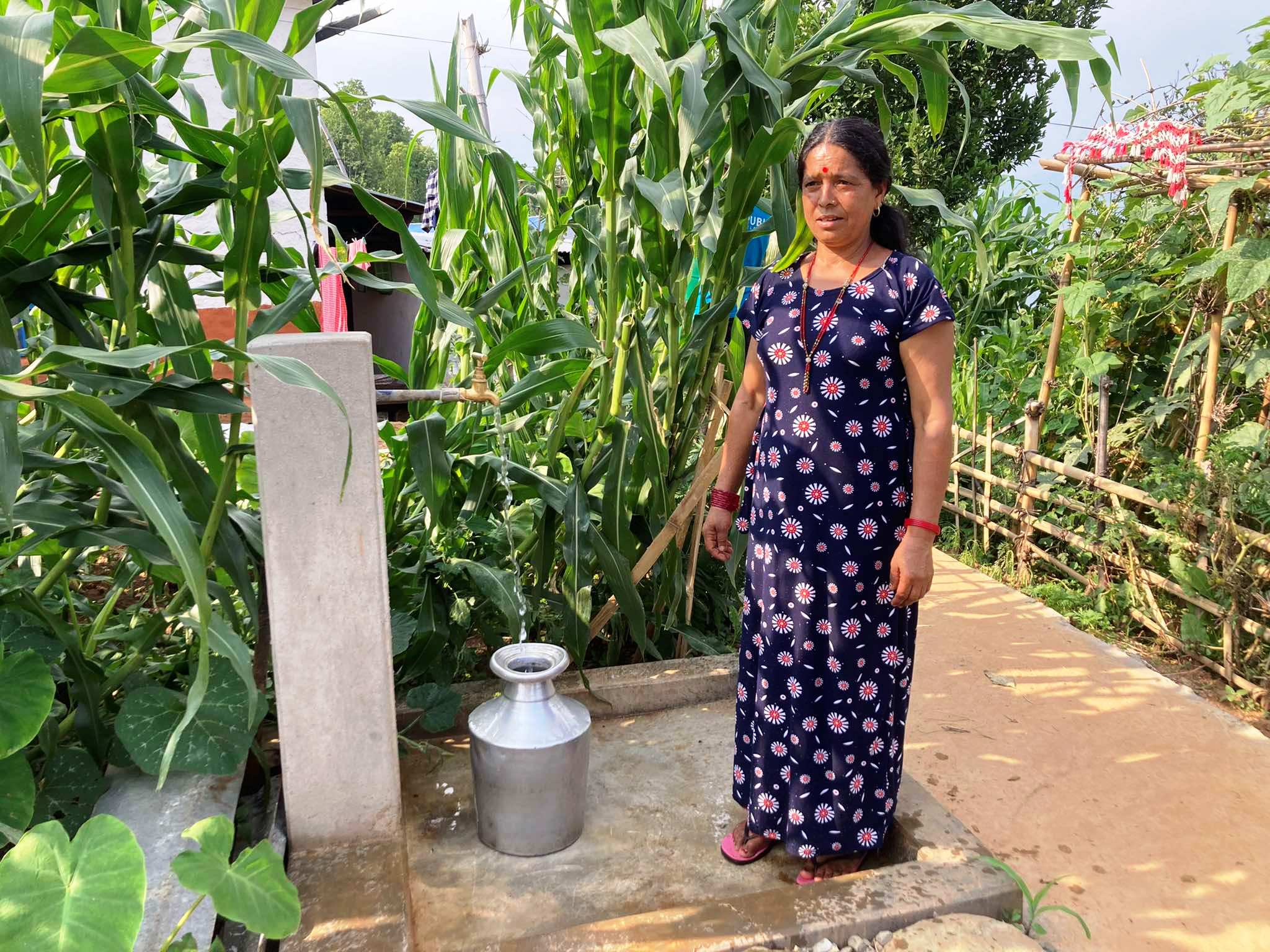 रुम्टामा लिफ्टमार्फत खानेपानीकाे पहुँच, उजाड गाउँमा फर्कियो हरियाली
