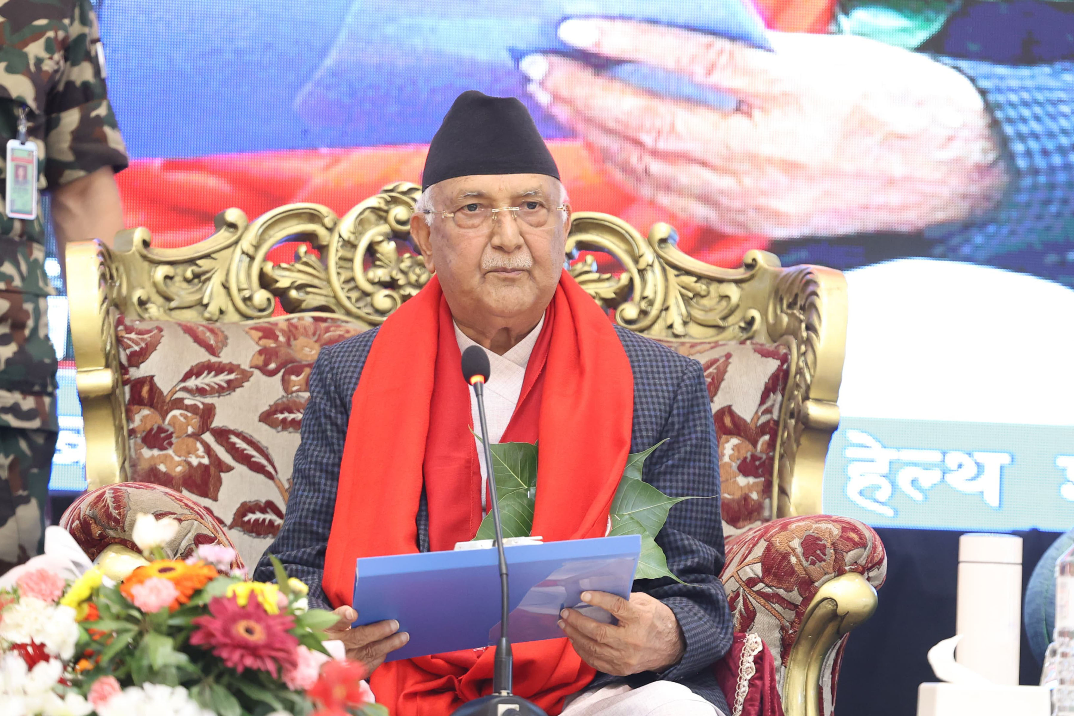 निरोगी नेपाल बनाउन जनचेतना आवश्यक छ : प्रधानमन्त्री ओली