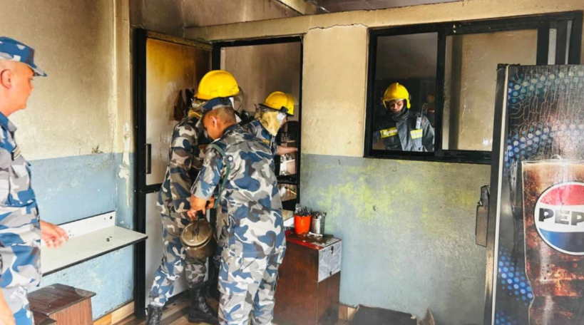 सोह्रखुट्टेस्थित सिग्मा कलेजको क्यान्टिनमा आगलागी