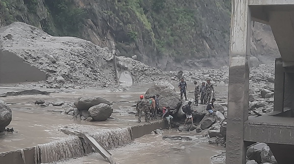रसुवामा हिमताल विस्फोट भएरै बाढी आएको प्रारम्भिक पुष्टि