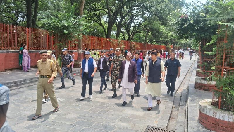 पर्यटनमन्त्री पाण्डेद्वारा पशुपति क्षेत्रको अवलोकन