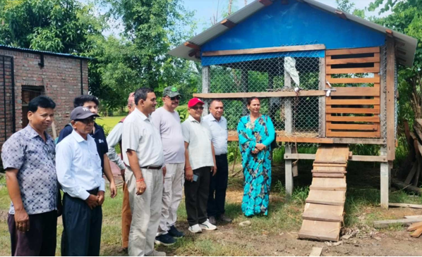 शुक्लाफाँटा नगरपालिकामा बाख्रापालनका लागि साझेदारीमा सुरक्षित खोर निर्माण
