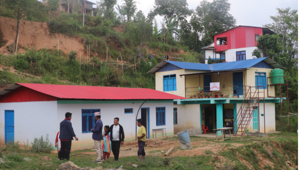 भोजपुरको कोटमा वडास्तरीय प्रसूति भवन निर्माण