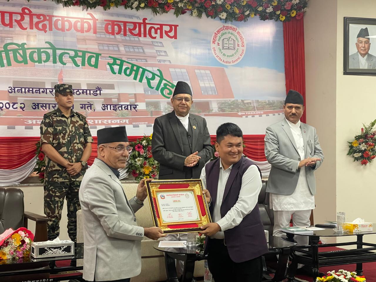 शुन्य बेरुजु कायम गरेकोमा महालेखाले गर्यो महाभारत गाउँपालिकालाई सम्मान