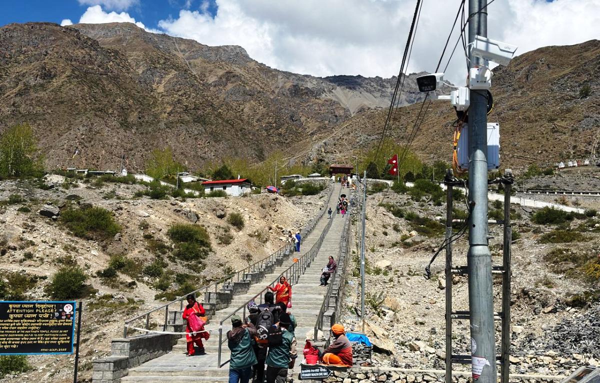 मुक्तिनाथमा तीर्थालु भक्तजनको सहजताका लागि पदमार्ग निर्माण