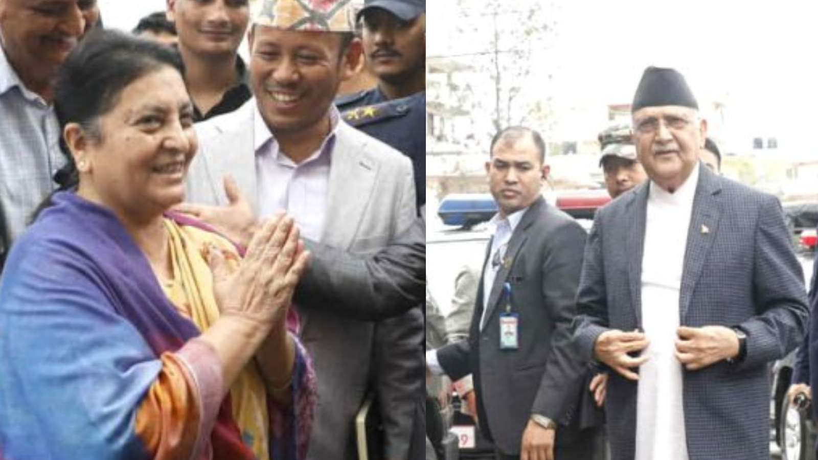 प्रधानमन्त्री ओली र पूर्वराष्ट्रपति भण्डारीबीच भेटवार्ता