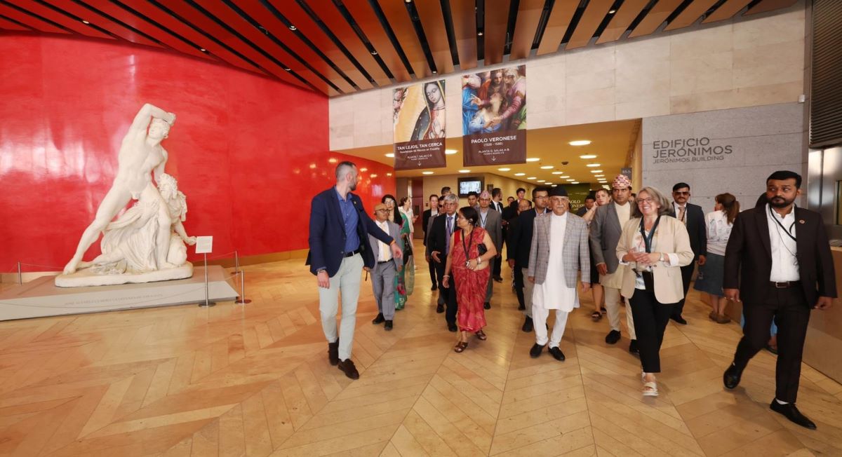 प्रधानमन्त्री ओलीले गरे स्पेनको प्रादो राष्ट्रिय सङ्ग्रहालयको अवलोकन