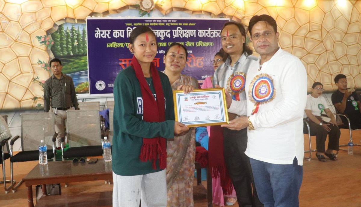 खेलाडी उत्पादन गर्दै रामपुर नगरपालिका, प्रशिक्षण तालिम सञ्चालन