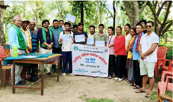 विपन्न परिवारका २२ युवालाई सामुदायिक वनले दियो निःशुल्क ड्राइभिङ तालिम